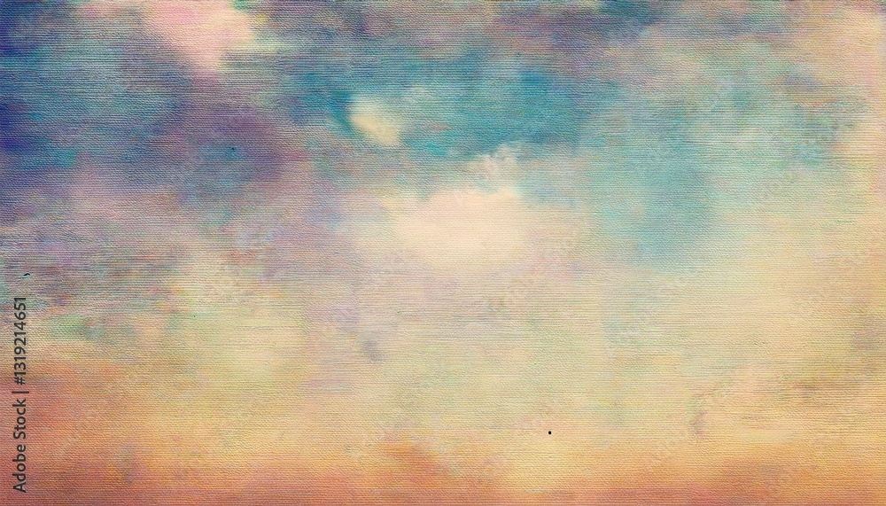 Aufkleber soft pastel sky texture with warm and cool watercolor tones, artistic abstract background for digita