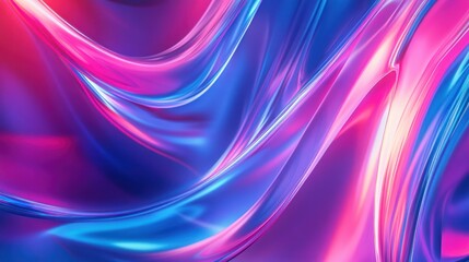 Colorful abstract waves of light creating a vibrant atmosphere
