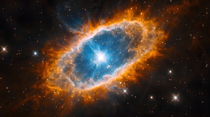 Fototapeta premium 58. A deep-space nebula forming intricate celestial patterns, capturing the beauty of universal creation