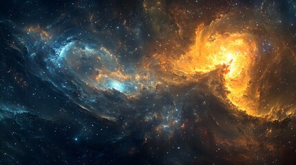 30. A timeless interstellar landscape filled with infinite galaxies and deep cosmic mystery