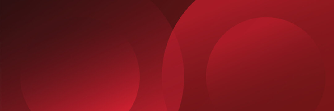Abstract red background with circles. Applicable for gift card, Poster on wall poster template