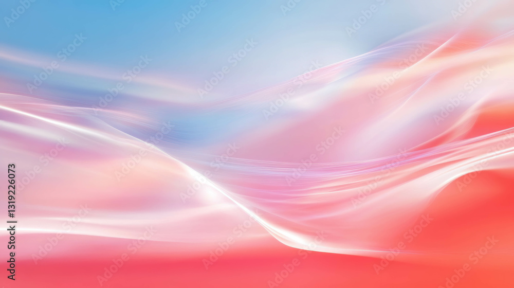 Poster Abstract chaos background with soft flowing colors for creative design
