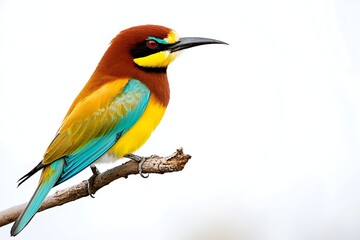 Fototapeta premium Stunning Colorful Bird on a Branch