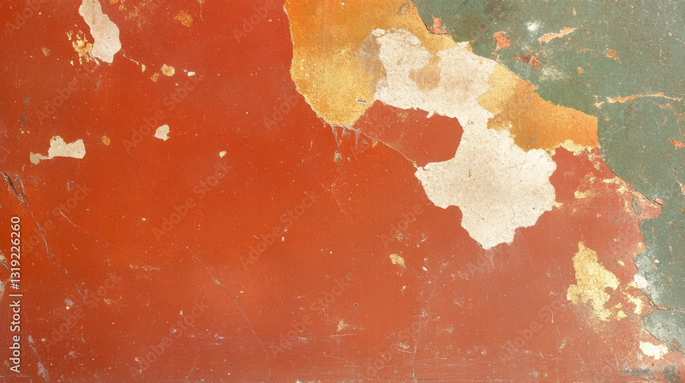 Poster Textured abstract background with rustic ancient wall patterns