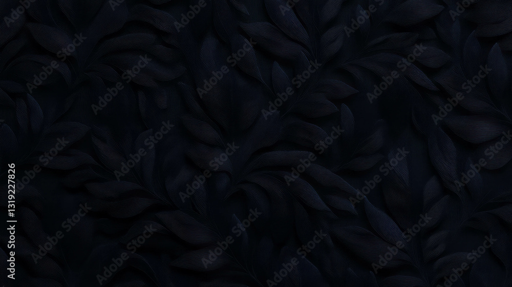 Aufkleber Elegant charcoal pattern with organic flowing texture for design projects
