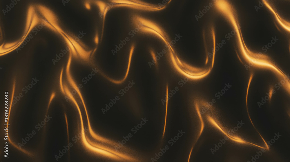 Poster classic abstract background with flowing golden waves