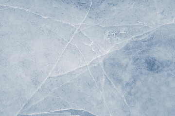 Crushed ice background texture in a cold tone. Cracked ice surface.