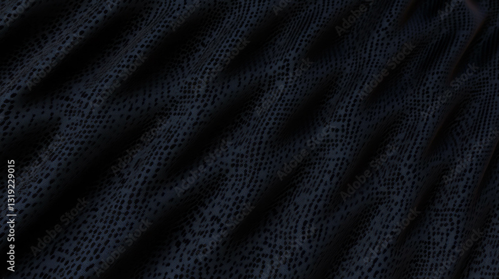 Poster black textured overlay pattern on clean fabric design for artistic backgrounds
