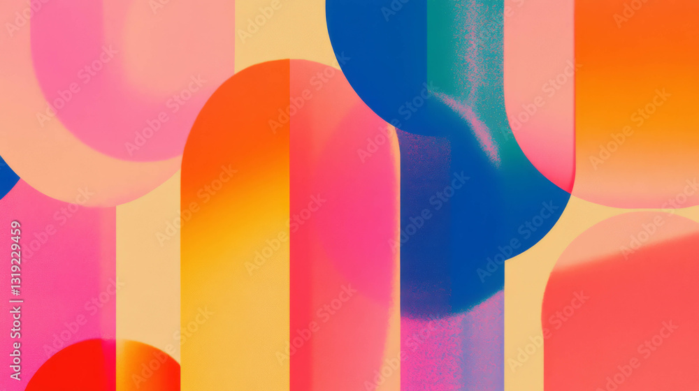 Poster vibrant colorful abstract design for creative projects and backgrounds