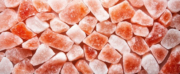 Sliced pieces of fruit arranged on a surface with a himalayan salt lamp creating an artistic and colorful display