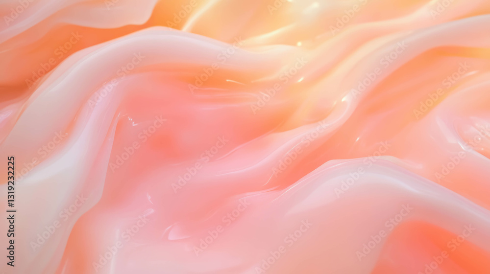 Poster dreamy abstract waves of colorful chaos for design and inspiration