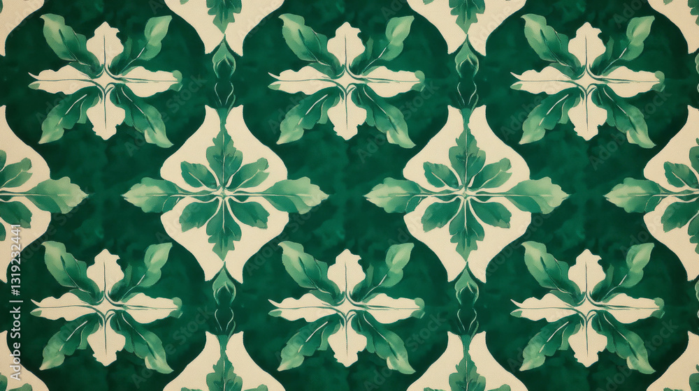 Aufkleber elegant and simple floral pattern design for decorative use