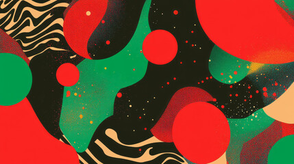 Festive abstract background with vibrant patterns and shapes for creative design
