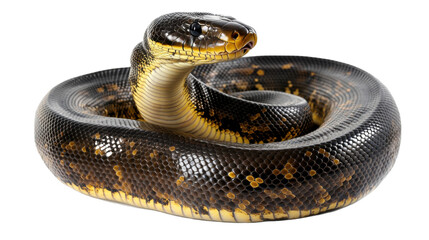 Fototapeta premium snake isolated on white background