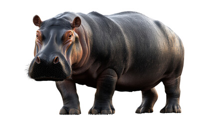 Obraz premium hippopotamus isolated on white