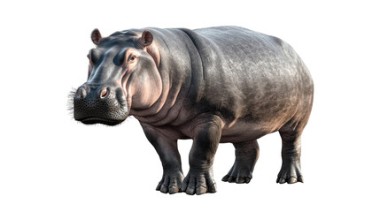 Obraz premium hippopotamus with its mouth
