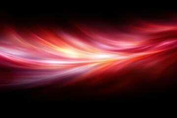 Abstract Red Orange Pink Light Waves Background