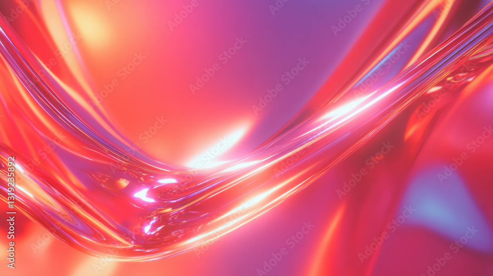 Poster vibrant high key abstract background with fluid shapes for creative designs