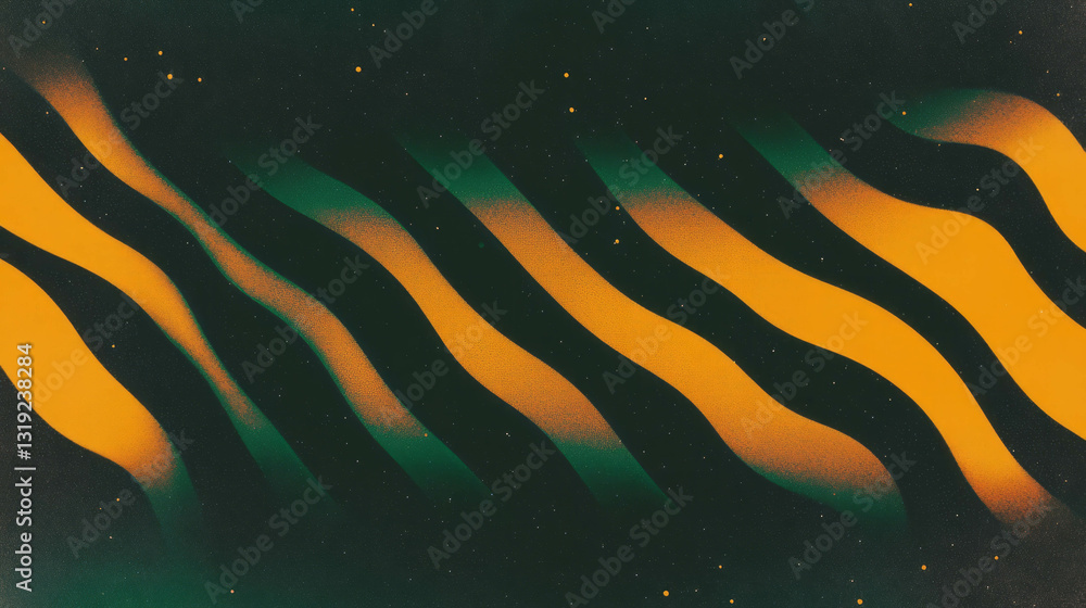 Poster Nostalgic abstract waves with retro vibes for creative background design