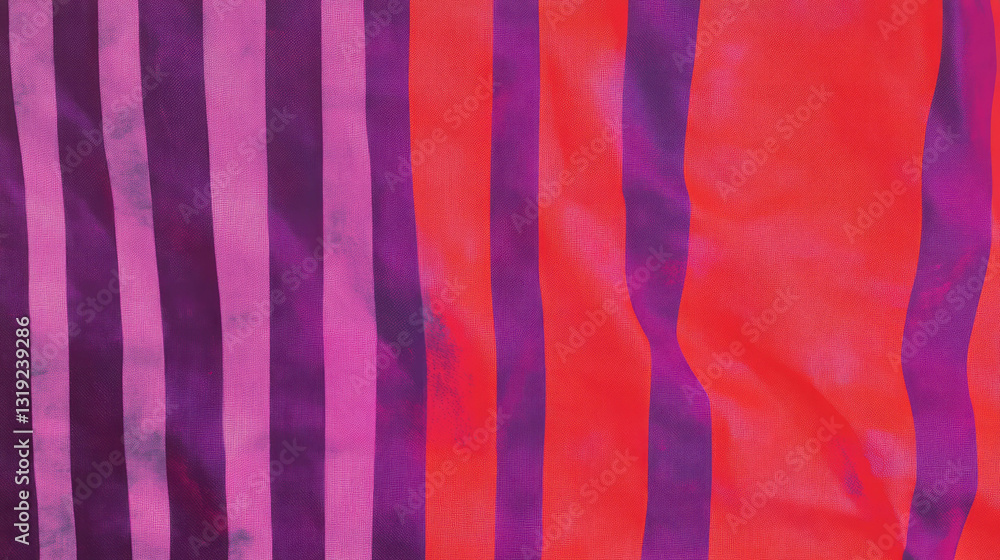 Poster vibrant abstract texture with red and purple vertical stripes - bold design for creative projects