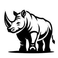 one horn rhinoceros icon