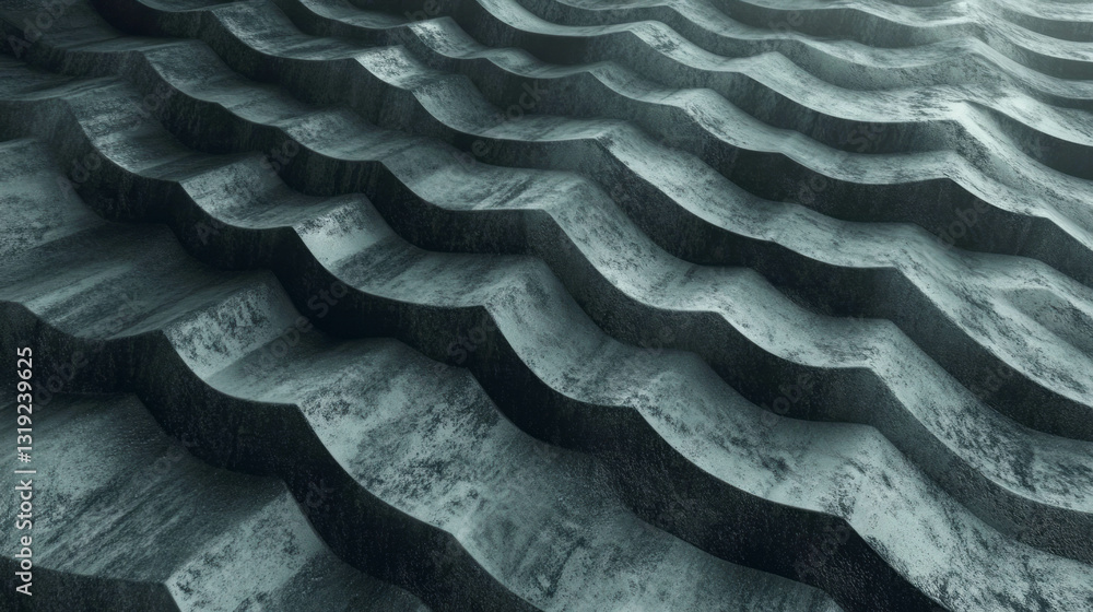Poster abstract elegant textured waves in chaotic harmony for modern design inspiration