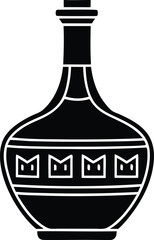vector illustration of a glass vase.