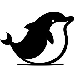 Dolphin logo silhouette