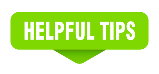 helpful tips sticker. helpful tips sign on transparent background