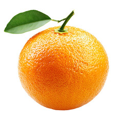 Close-up of a Vibrant Orange Fruit on a Clean White Background