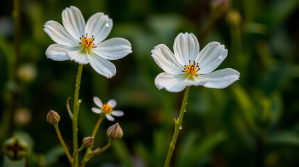 Fototapeta premium A fresh, dewy morning with a garden full of flowers – Generative AI
