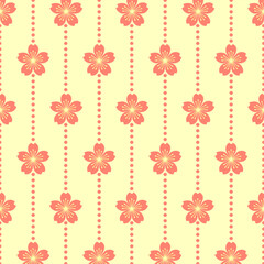 japanese flower seamless pattern