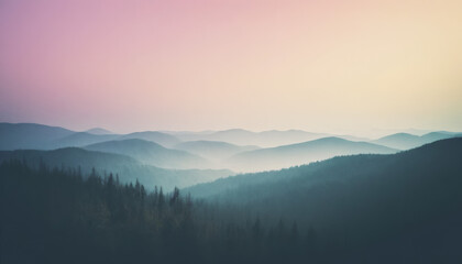 Fototapeta premium Cinematic film-inspired gradient with faint grain and soft blur effect on a smooth background