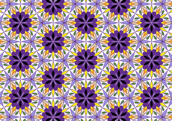 Abstract background printing, floral patterns, activities to create various design works