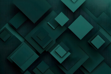 Dark green abstract background with geometric elements