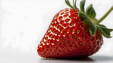 Fresh and Juicy: A Single Strawberry Still Life