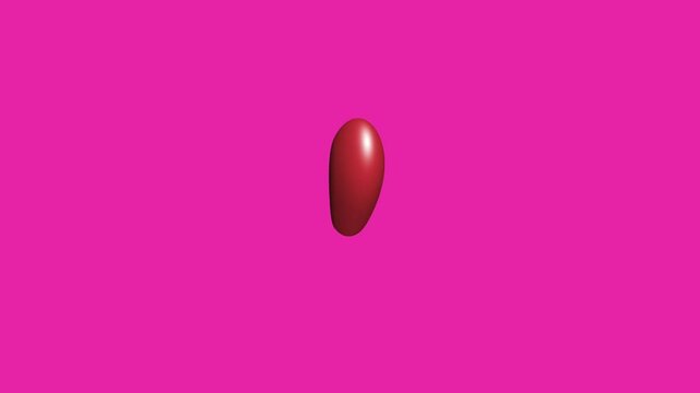 3D Realistic Red Heart Rotating Animation &ndash; Glossy Love Icon Loop Motion Graphic for Valentine, Wedding and Social Media Design