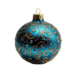 Christmas ornament ball isolated on transparent background.