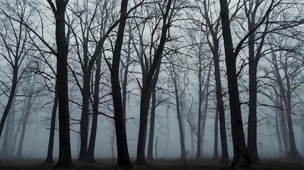 Fototapeta premium fog in the forest