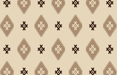 Ethnic tribal   background. Seamless tribal pattern, folk embroidery, tradition geometric  ornament. Traditional design for fabric, textile, print, rug, paper