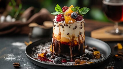cup of coffee with ice cream