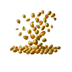 Dynamic Pistachios in Motion: A Realistic Food Photography Design