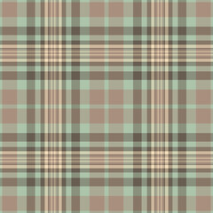 Window fabric tartan texture, proud background vector pattern. Age plaid check seamless textile in pastel and light colors.