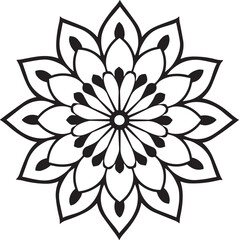 Fototapeta premium High-Resolution Peacock Silhouette Mandala Vector Design