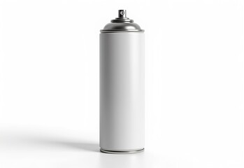 aerosol spray can, spray can with a blank label, ready for custom branding, isolated on white background
