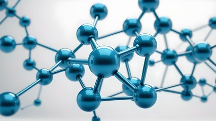 Colorful 3D molecule structure in vibrant hues. Abstract  Molecule Or Atom, molecular structure, structural chemical formula with atoms
Concept of science, complexity, interconnectedness