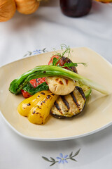 Vibrant Grilled Vegetables on Plate A Feast of Colorful Freshness