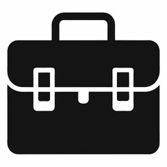 black briefcase icon