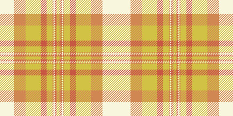 Vibrant yellow and orange plaid pattern, perfect for textile design, fashion, or website backgrounds.  This seamless texture evokes warmth and autumnal charm.