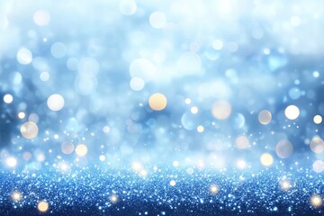 Winter blue sparkle background